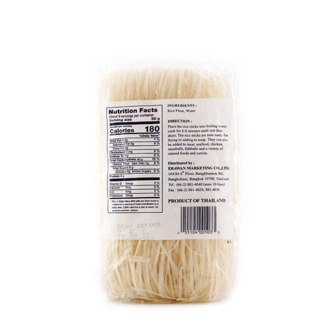 Erawan Oriental Style Vermicelli Noodle (Size Small) - Rice Stick Noodles 16 Oz (1LB)