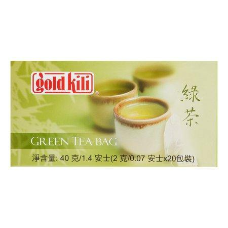 Gold Kili Green Tea Bag 20 Sachets 1.4 Oz (40 g) - 金麒麟绿茶 1.4 Oz - CoCo Island Mart