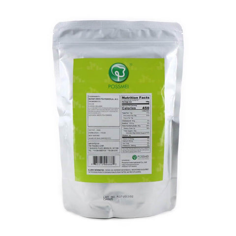 POSSMEI Bubble Tea Mix Green Tea Instant Powder 1.1LB (500 g) - CoCo Island Mart