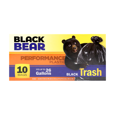 Black Bear Black Trash up to 26 gallons 10 Bags