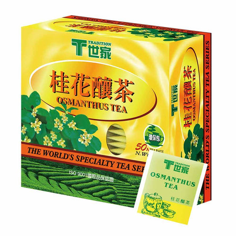TRADITION Osmanthus Tea 50 Tea Bags 3.5 Oz (100 g) - 世家桂花釀茶 - CoCo Island Mart