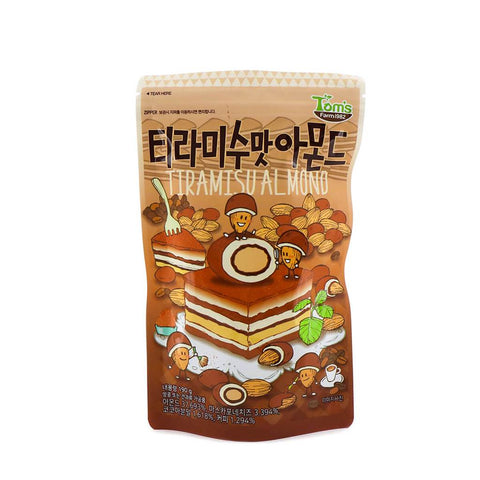 GILIM Tom's Farm Sweet Tiramisu Flavored Almonds 6.70 Oz (190 g)