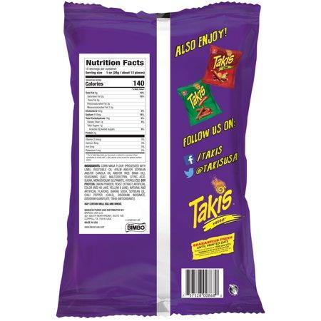 Takis Fuego Chips 180g Extreme Chill and Lime Flavoured Corn Snack