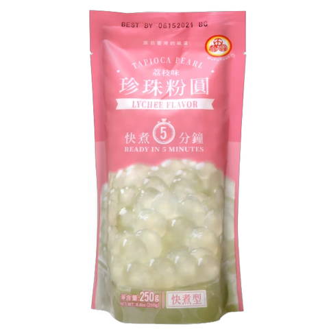 WuFuYuan Tapioca Pearl Lychee Flavour 8.8 Oz (250 g)