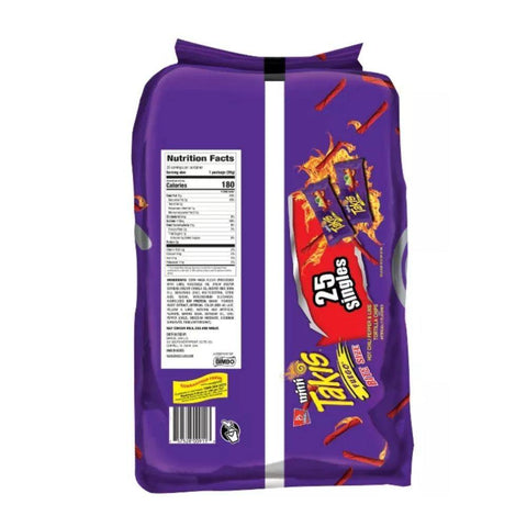 Takis Fuego Mini Bite Size Hot Chili Pepper and Lime Tortilla Chips 26.23 Oz (35 g) - CoCo Island Mart