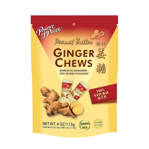 Prince of Peace Ginger Candy (Chews) with Peanut Butter 4 Oz (113 g) - CoCo Island Mart