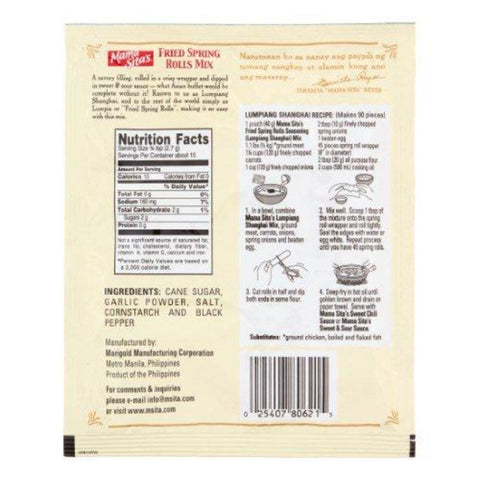 Mama Sita's Lumpiang Shanghai Mix - Fried Spring Roll Seasoning Mix Pouch 1.4 Oz (40 g)