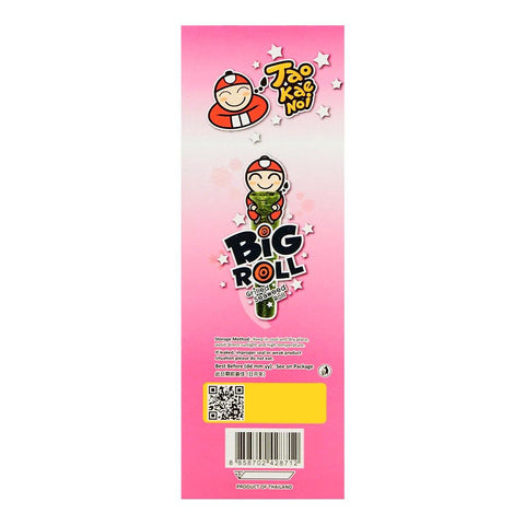 Tao Kae Noi Big Roll Grilled Seaweed Roll Kimchi Flavor 0.95 Oz (27 g) 9 Packets - 小老闆泡菜味紫菜卷 - CoCo Island Mart