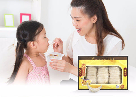 Golden Nests Premium Gold Bird’s Nest AAA – 227 Grams (1Oz.) 金燕窩 3A 金絲燕棧