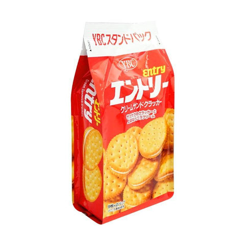 YBC Vanilla Cream Entry Sandwich Cookies - Vanilla Cream Flavor 5.2 Oz (148 g) - 山崎香草奶油夹心饼干 5.2 Oz - CoCo Island Mart