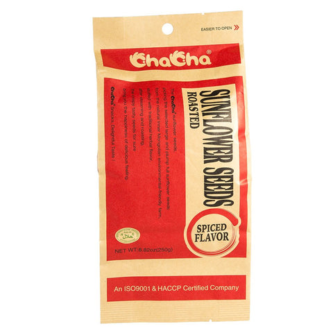 ChaCha Roasted Sunflower Seeds Spiced Flavor 8.82 Oz (250 g)