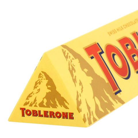 Toblerone Swiss Milk Chocolate With Honey and Almond Nougat 3.52 Oz (100 g)