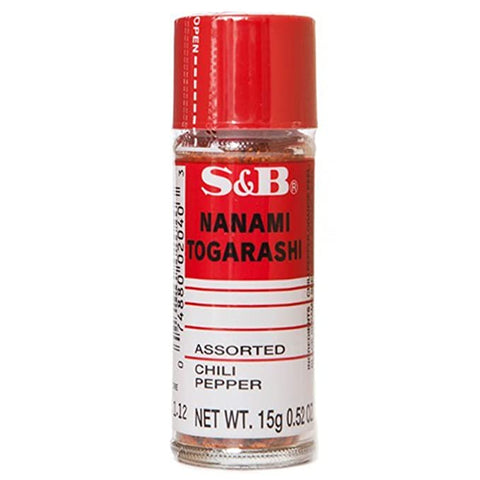 S&B Nanami Togarashi Assorted Chili Pepper Powder 0.52 Oz (15 g)