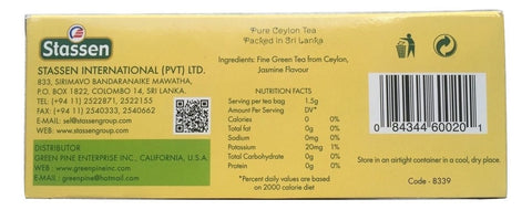 Stassen Jasmine Green Tea 5.28 Oz (150 g)