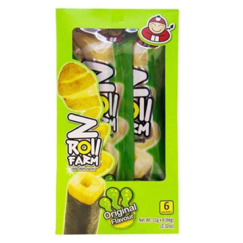 Tao Kae Noi Z Roll Farm Potato Stick Wrapped in Seaweed Original Flavor 6 Packets 2.54 Oz (72 g) - CoCo Island Mart