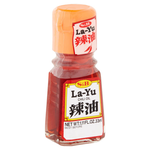 S&B La-Yu Japanese Chili Oil 1.11 FL Oz (33 mL)