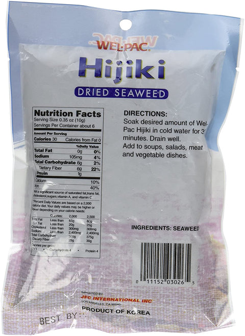 Wel-Pac Hijiki Dried Seaweed 2 Oz (56.7 g)