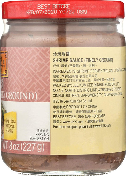 LEE KUM KEE Shrimp Sauce (Finely Ground) 8 Oz (227 g)