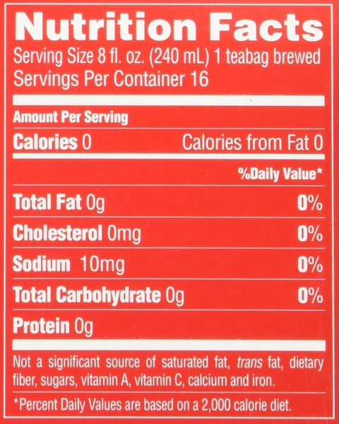 Dynasty 100% Natural Chinese Restaurant Tea 16 Tea Bags 1.13 Oz (32 g)