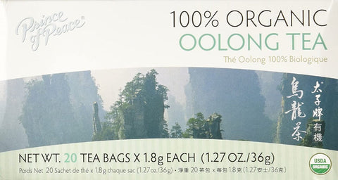 Prince Of Peace Organic Oolong Tea 20 Tea Bags X 1.8 g (1.27 Oz/36 g)