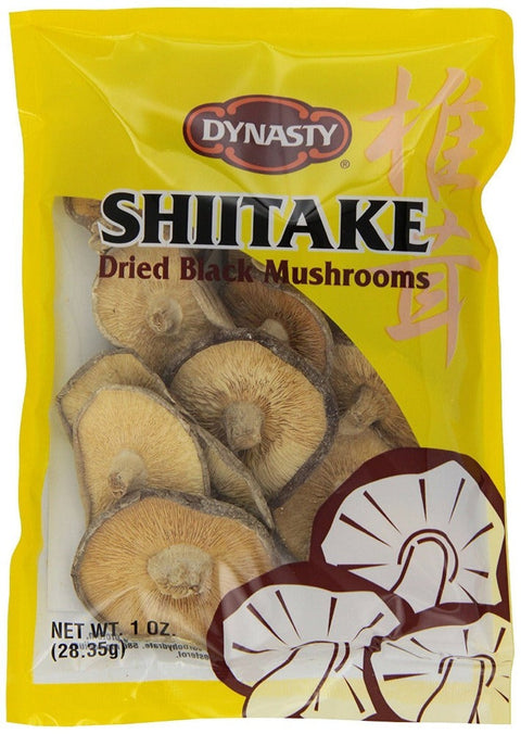 Dynasty Shiitake Dried Black Mushrooms | Dried Shiitake Mushrooms 1 Oz (28.35 g)