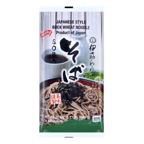 Shirakiku Japanese Style Buckwheat Noodles | Dry Soba Noodles 28.21 Oz (800 g)