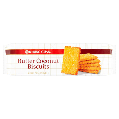 Khong Guan Butter Coconut Biscuits Crackers 7.05 Oz (200 g) - 椰子奶油饼 - CoCo Island Mart