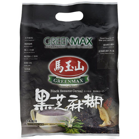 GreenMax Black Sesame Cereal (14 Sachets X 30 g) 14.8 Oz (420 g)
