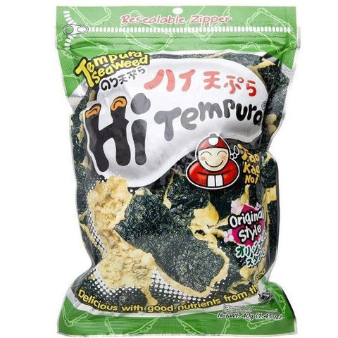 Taokaenoi Tempura Seaweed Snack Original Flavor 1.41 Oz (40 g) - Fried Seaweed Snack