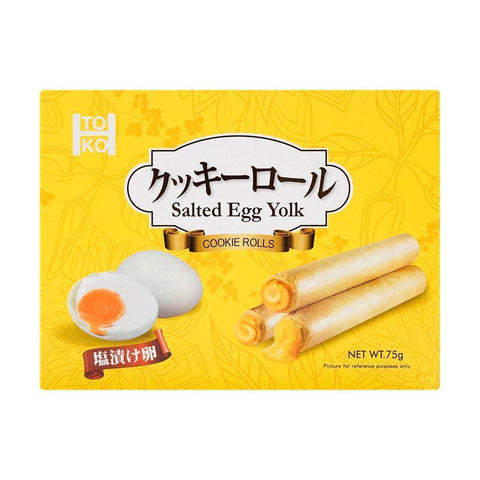 TOKO Salted Egg Yolk Cookie Rolls 75 g - CoCo Island Mart