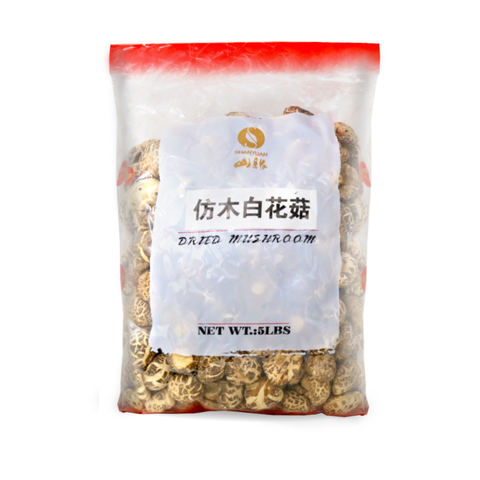 ShanYuan Dried White Mushroom 5 LBS (2.27 Kg)