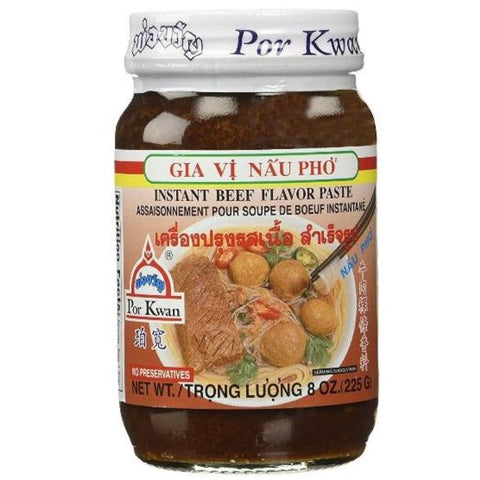 Por Kwan Instant Beef Flavor Paste 8 Oz (225 g)