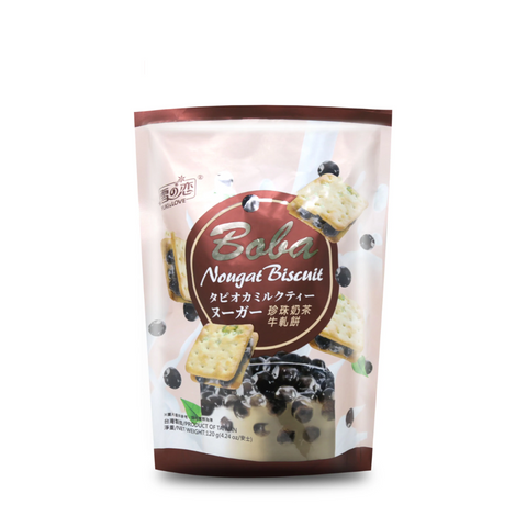 Yuki & Love Boba Nongat Biscuit 4.24 Oz (120 g)