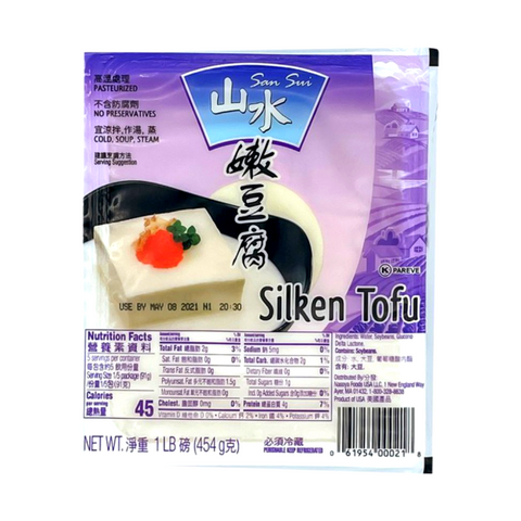 SANSUI NON-GMO Silken Tofu 1LB (454 g)