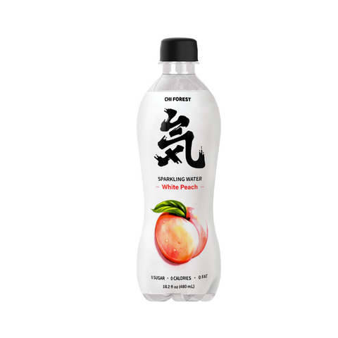 CHI FOREST White Peach Sparkling Water 16.2 FL Oz (480 mL)