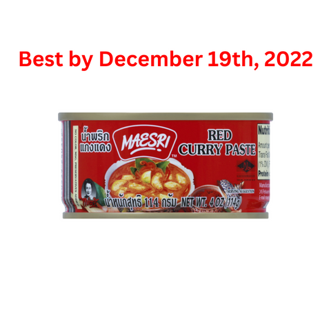 Maesri Red Curry Paste 4 Oz (114 g)