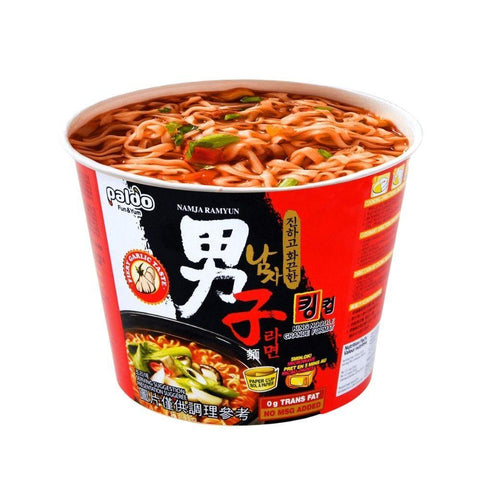 Paldo Fun & Yum Namja Ramen Hot & Spicy Instant Noodles with Fiery Garlic Flavored Broth 3.70 Oz (105 g) - CoCo Island Mart