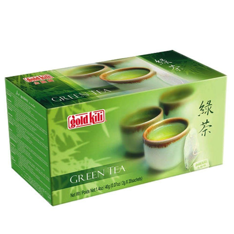 Gold Kili Green Tea Bag 20 Sachets 1.4 Oz (40 g) - 金麒麟绿茶 1.4 Oz - CoCo Island Mart