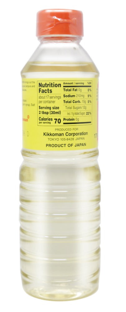 Kikkoman Manjo Aji-Mirin Sweet Cooking Rice Seasoning 17 FL Oz (500 mL)