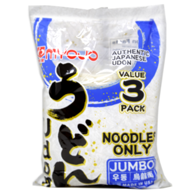Myojo Jumbo Udon Noodles 3-PACK, No Soup, 20.94 Oz (594 g)