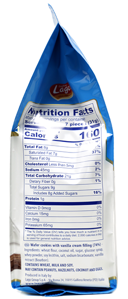 Gastone Lago Party Italian Vanilla Sweet Wafers | Vanilla Biscuits 8.82 Oz (250 g)