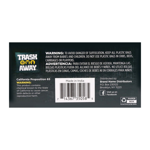 Trash Away Drawstring Trash Tall Kitchen White up to 13 gallons 35 Count