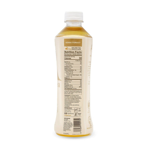Genki Forest Peach Oolong Flavor 16.9 Fl Oz (500 mL)