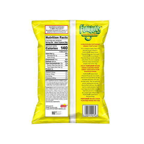 Funyuns Onion Flavored Rings 1.7 Oz (53 g)