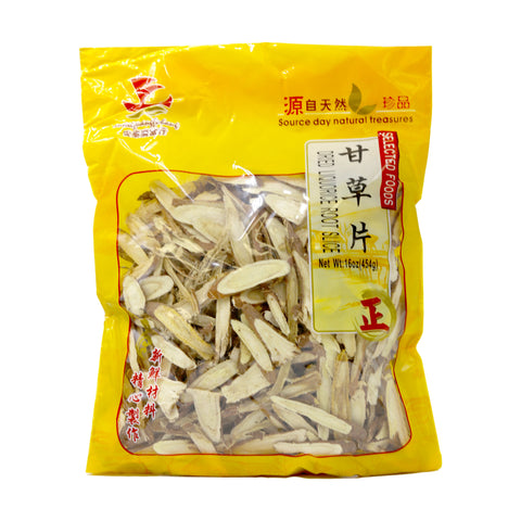 Dried Liquorice Root Slice 16 Oz (454 g)