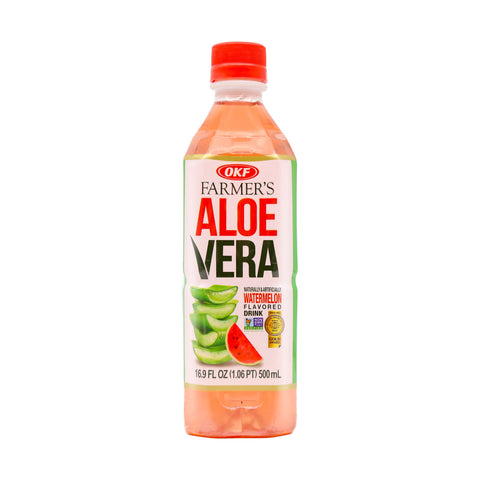 OKF farmer's Aloe Vera Watermelon Flavor 16.9 Fl Oz (500 mL)
