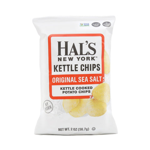 Hal's New York Kettle Cooked Potato Chips Original Sea Salt Flavor 2 Oz (56.7 g)