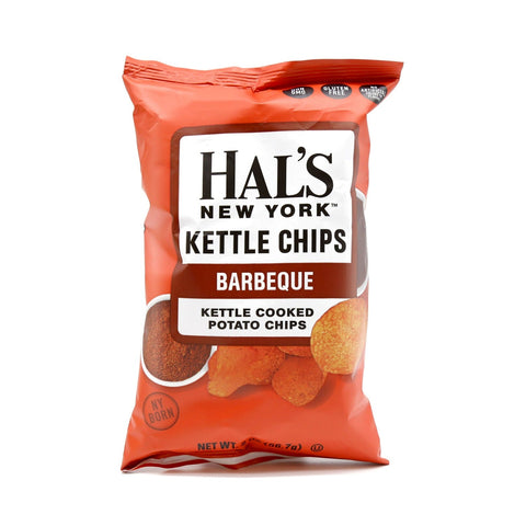 Hal's New York Kettle Cooked Potato Chips Barbeque Flavor 2 Oz (56.7 g)