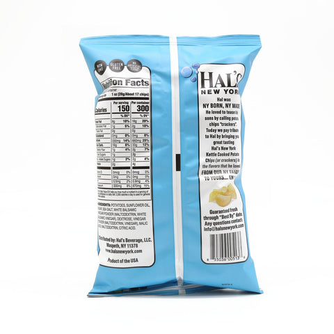 Hal's New York Kettle Cooked Potato Chips Sea Salt & Vinegar Flavor 2 Oz (56.7 g)