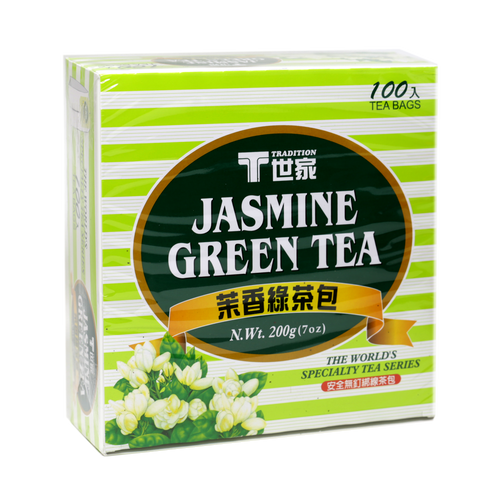TRADITION Jasmine Green Tea 100 Tea Bags 7 Oz (200 g)